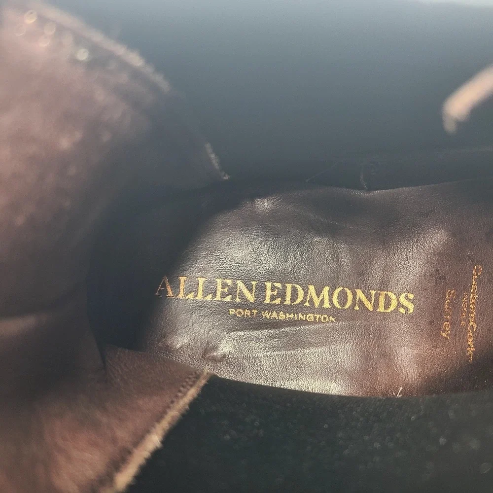 Allen Edmonds Grafton Chelsea Boots Men Sz 14 D Brown Weatherproof Comfort Shoes